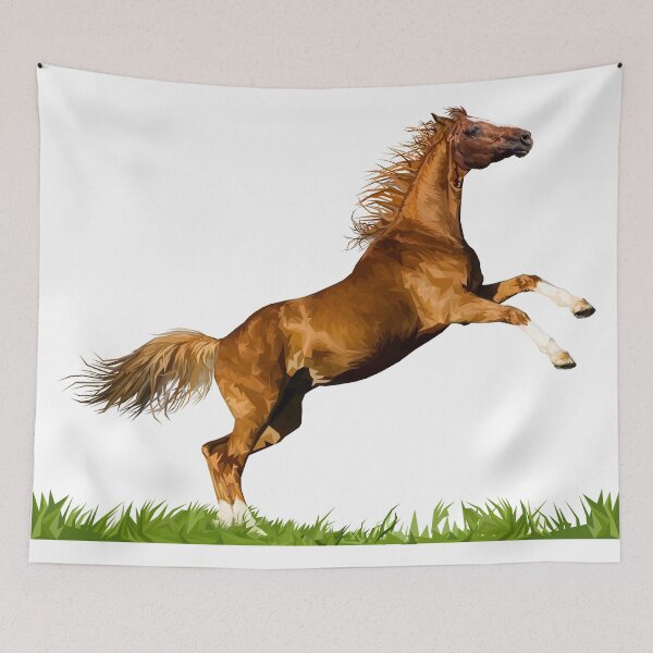 Item preview, Brown wild horse artwork graphic design. designed and sold by emphatic.