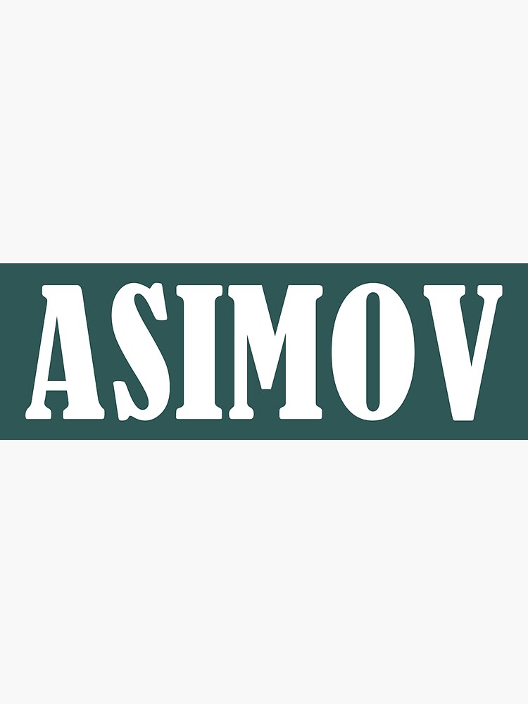 "ASIMOV Capslock" Sticker by Dator Redbubble