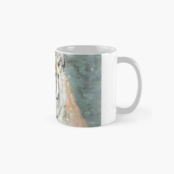 Tigre des neiges by sophiescolors Mug classique
