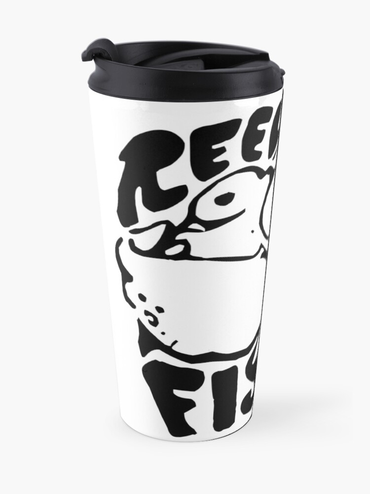 Alternate view of Band Stencil - Black Travel Mug
