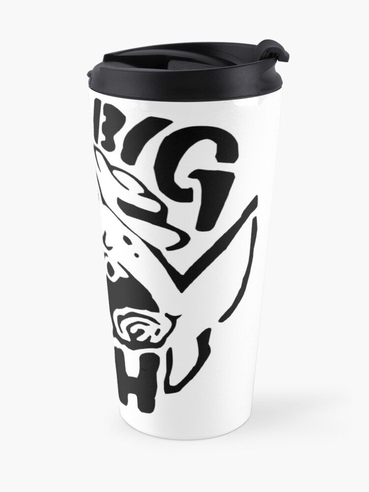 Alternate view of Band Stencil - Black Travel Mug