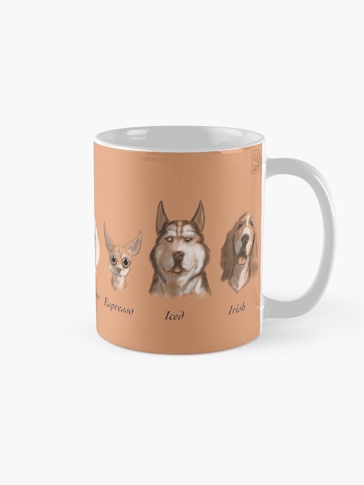 Thumbnail 5 of 6, Coffee Mug, Coffee Dogs (Tan) designed and sold by Kmadden2004.