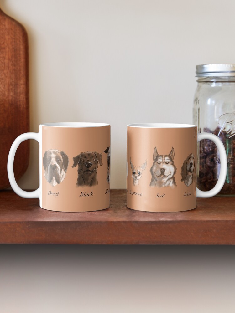 Thumbnail 2 of 6, Coffee Mug, Coffee Dogs (Tan) designed and sold by Kmadden2004.