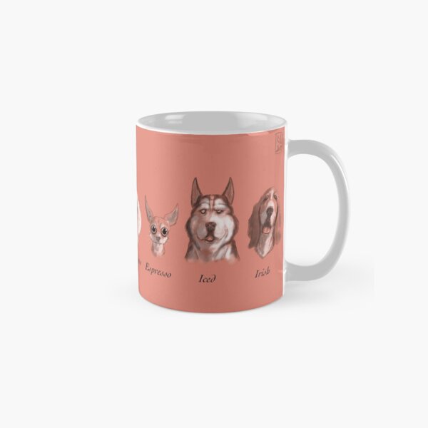 Coffee Dogs (Pink) Classic Mug