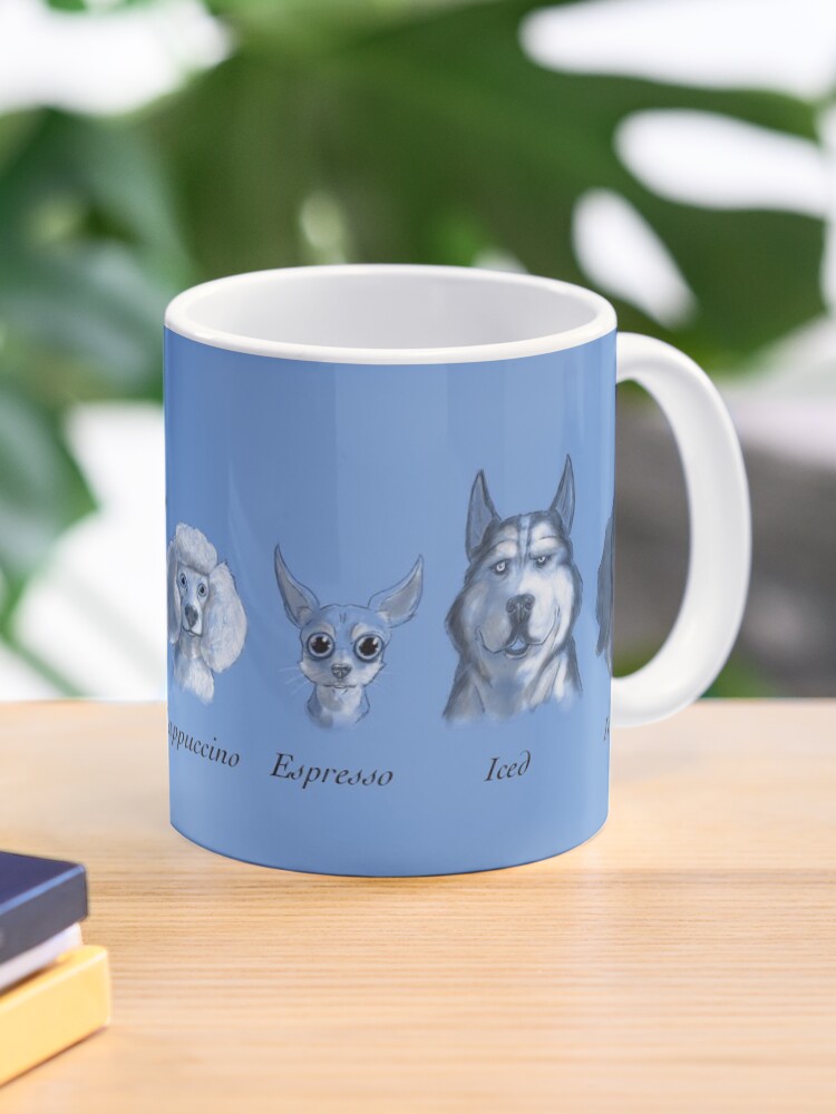 Thumbnail 1 of 6, Coffee Mug, Coffee Dogs (Blue) designed and sold by Kmadden2004.