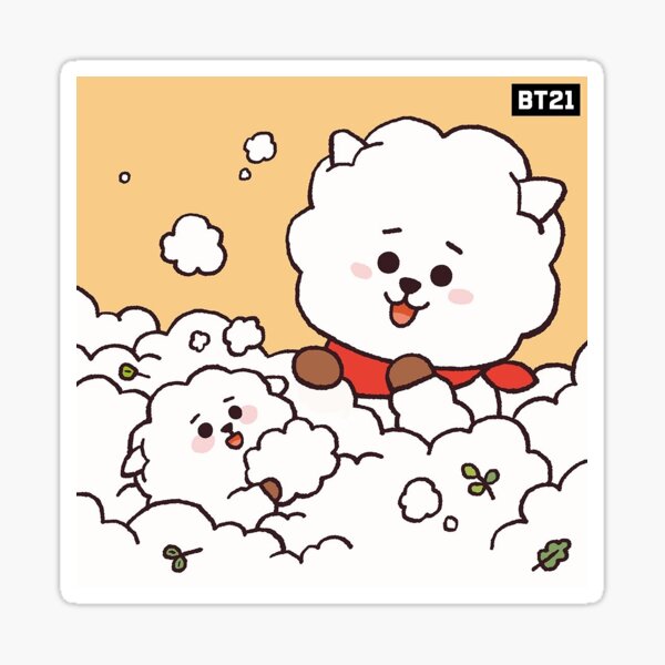 Artikel-Vorschau von  Bt21 RJ und RK Illustration, designt und verkauft von Beanists.