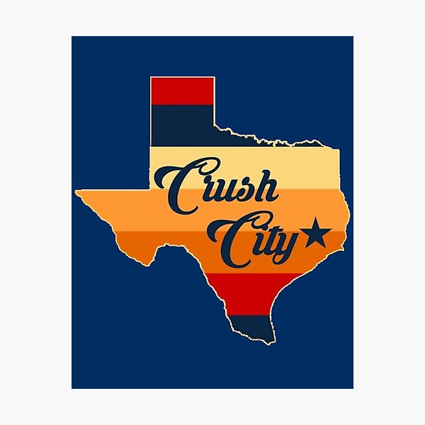 Houston Astros H Logo Star Background Crush City & Graffiti