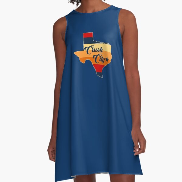 Houston Astros Baseball Team Love Sport Funny Gifts A-Line Dress for Sale  by AnnieMark67