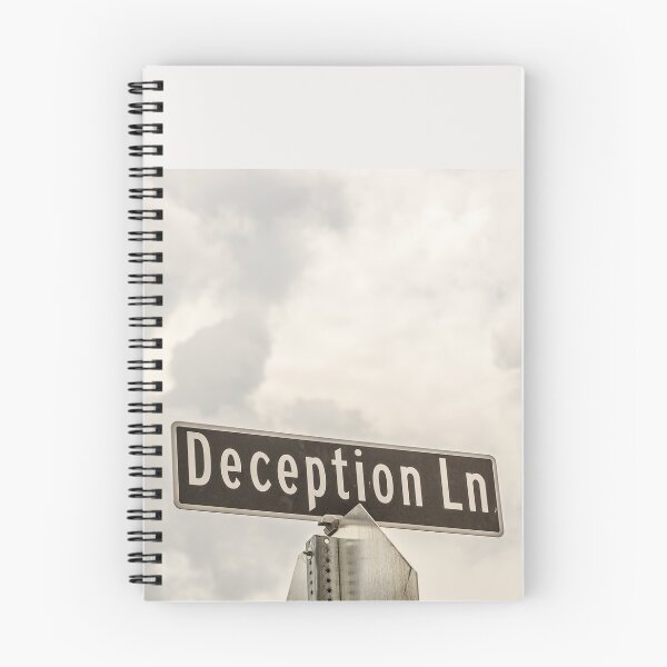 Item preview, Deception Lane Sign with Cloudy Background designed and sold by Sue Smith.