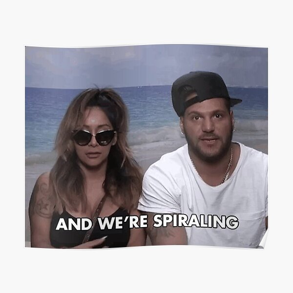 And We're Spiraling Poster