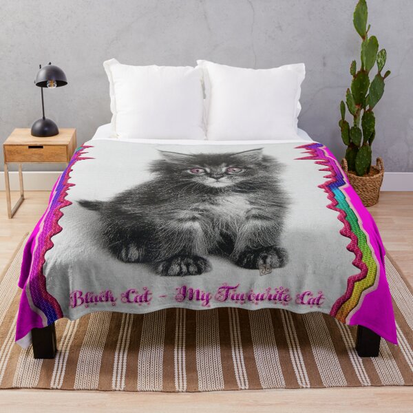Item preview, Black Cat - My Favourite Pink Eyes Cat (By ACCI)  designed and sold by VanyssaGraphics.