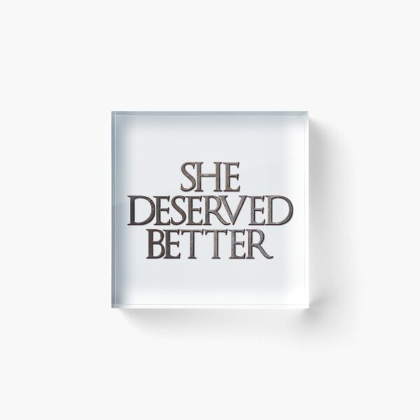 Item preview, She Deserved Better (White) designed and sold by myheadisaprison.