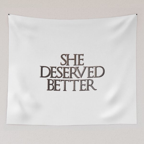 Item preview, She Deserved Better (White) designed and sold by myheadisaprison.