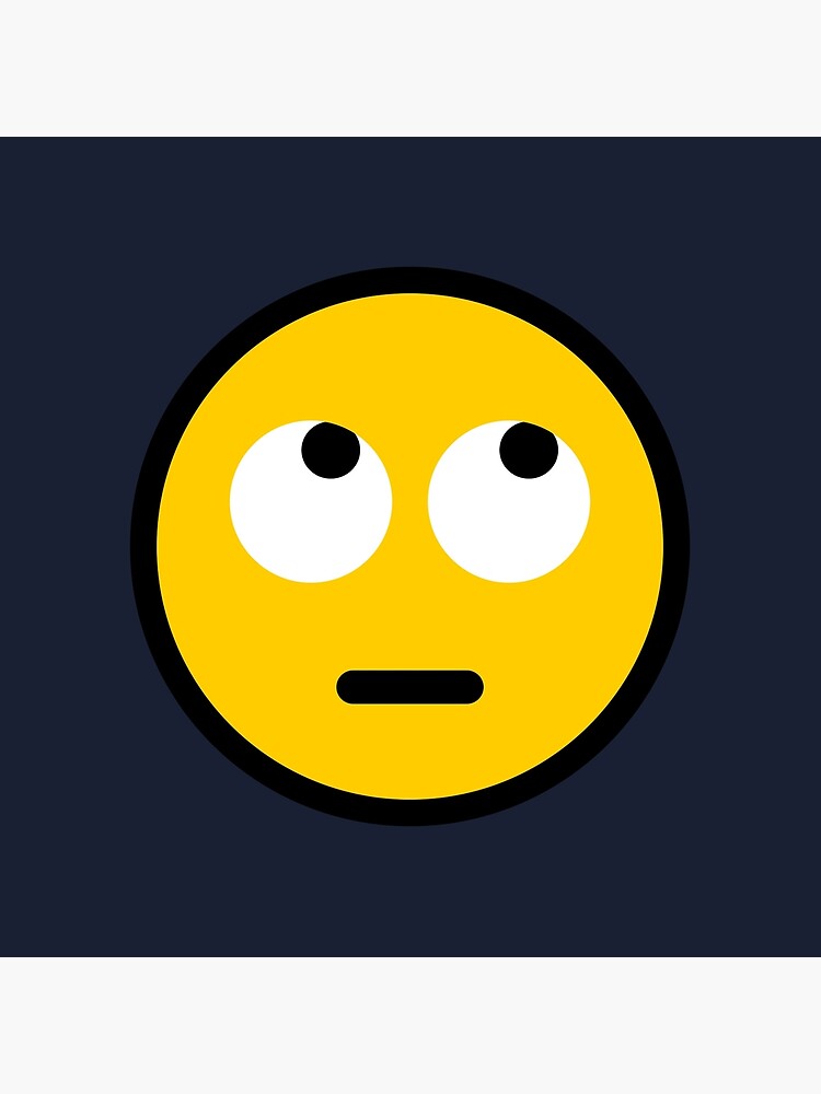 "Eye Roll Emoji" Throw Pillow for Sale by Feelklin Redbubble