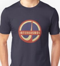 interkosmos sowjetisches Weltraumlogo Slim Fit T-Shirt