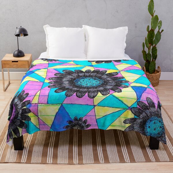 Item preview, Neon Geometric Flowers  designed and sold by The Rage Garden.