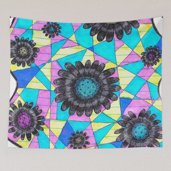 Item preview, Neon Geometric Flowers  designed and sold by The Rage Garden.