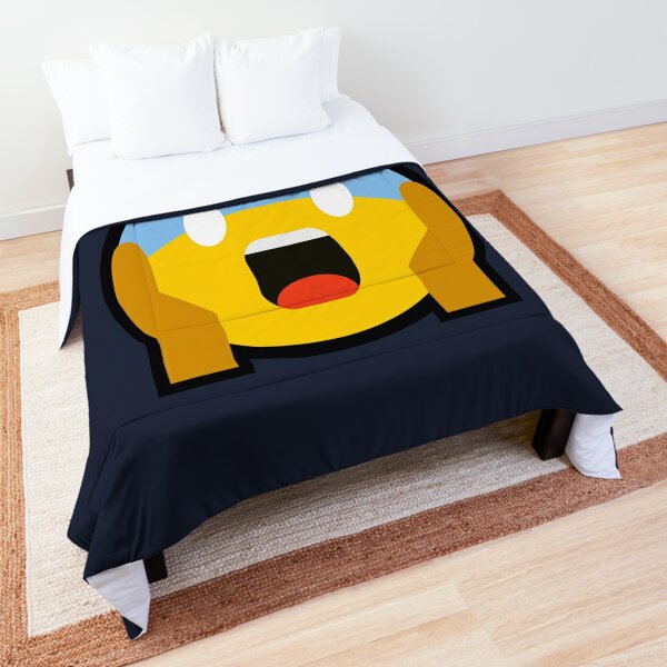 Scream Emoji Comforters Redbubble - shriek ghost face roblox