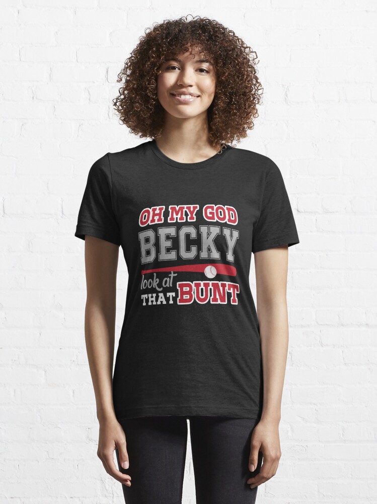 Baseball OMG Becky Look at That Bunt..Funny Heather Grey Unisex Tri