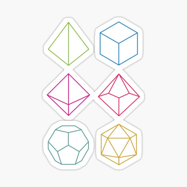 Minimal DnD - DnD Dungeons & Dragons D&D Sticker