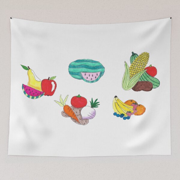 Item preview, Fruits and Veggies Single Version designed and sold by The Rage Garden.