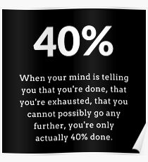 40 percent rule Poster