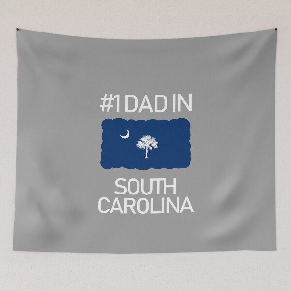 Item preview, South Carolina Number 1 Dad State Flag design designed and sold by GetItGiftIt.