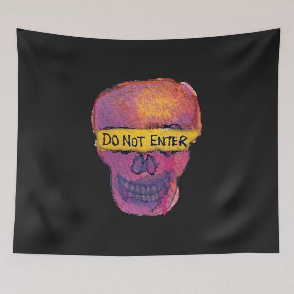 Item preview, Do Not Enter Skull Face designed and sold by trump-card.
