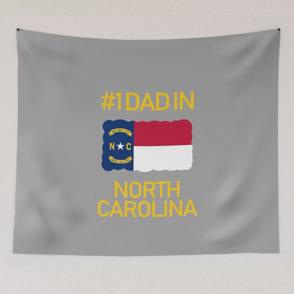 Item preview, North Carolina Number 1 Dad State Flag design designed and sold by GetItGiftIt.