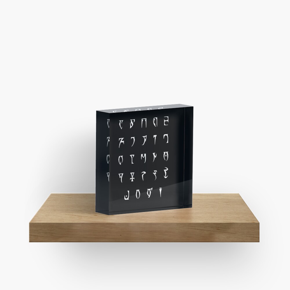 Daedric Alphabet (Lore Friendly, No X or Y) Poster for Sale by  bridge2oblivion