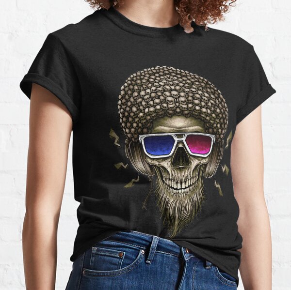 skull beard t shirt