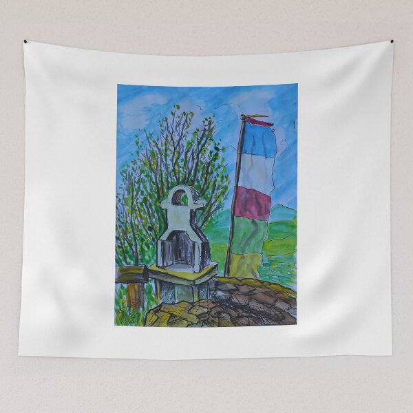 Item preview, Watercolor Sketch  - Buddhist Center on Saleve. 2013 designed and sold by Igor Pozdnyakov.