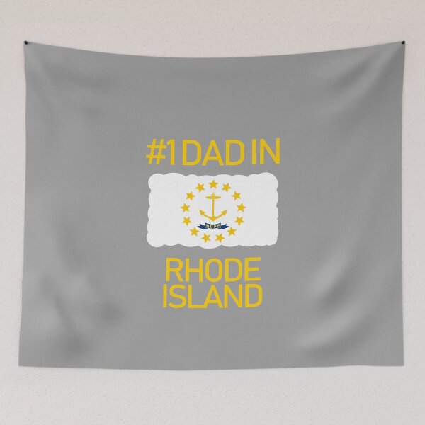 Item preview, Rhode Island Number 1 Dad State Flag design designed and sold by GetItGiftIt.