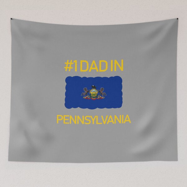 Item preview, Pennsylvania Number 1 Dad State Flag design designed and sold by GetItGiftIt.