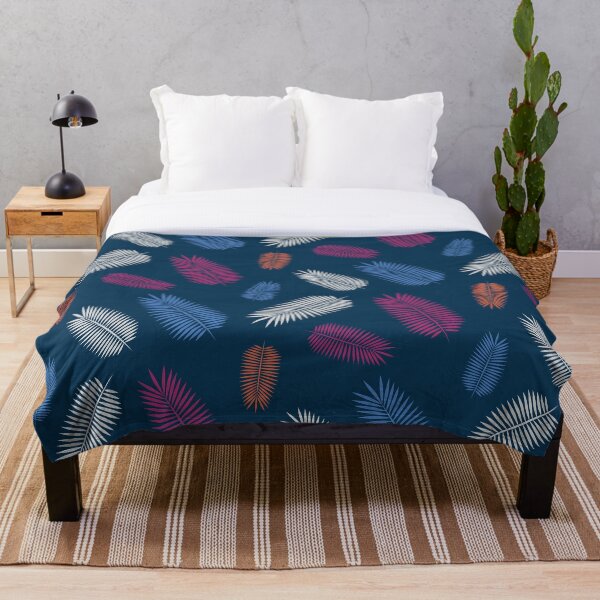 Item preview, Tropical palm leaves pattern designed and sold by purplesparrow.