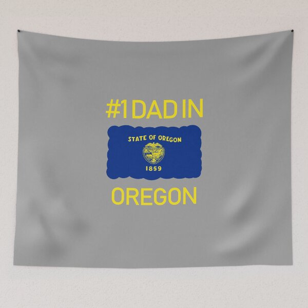 Item preview, Oregon Number 1 Dad State Flag design designed and sold by GetItGiftIt.