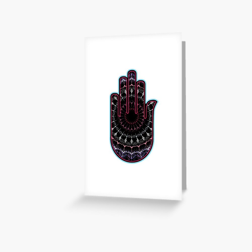 Hamsa Oder Fatimas Hand Als Zeichen Des Schutzes Im Nahen Osten Ahimsa Hand Fur Gewaltlosigkeit Die In Buddhistischen Und Indischen Kulturen Beliebt Ist Kunstdruck Von Amelislam Redbubble