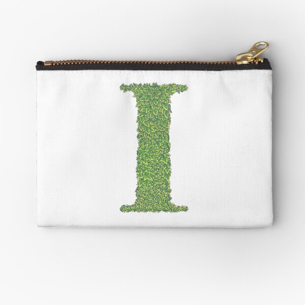 Alphabet I - Woodland Green Zipper Pouch