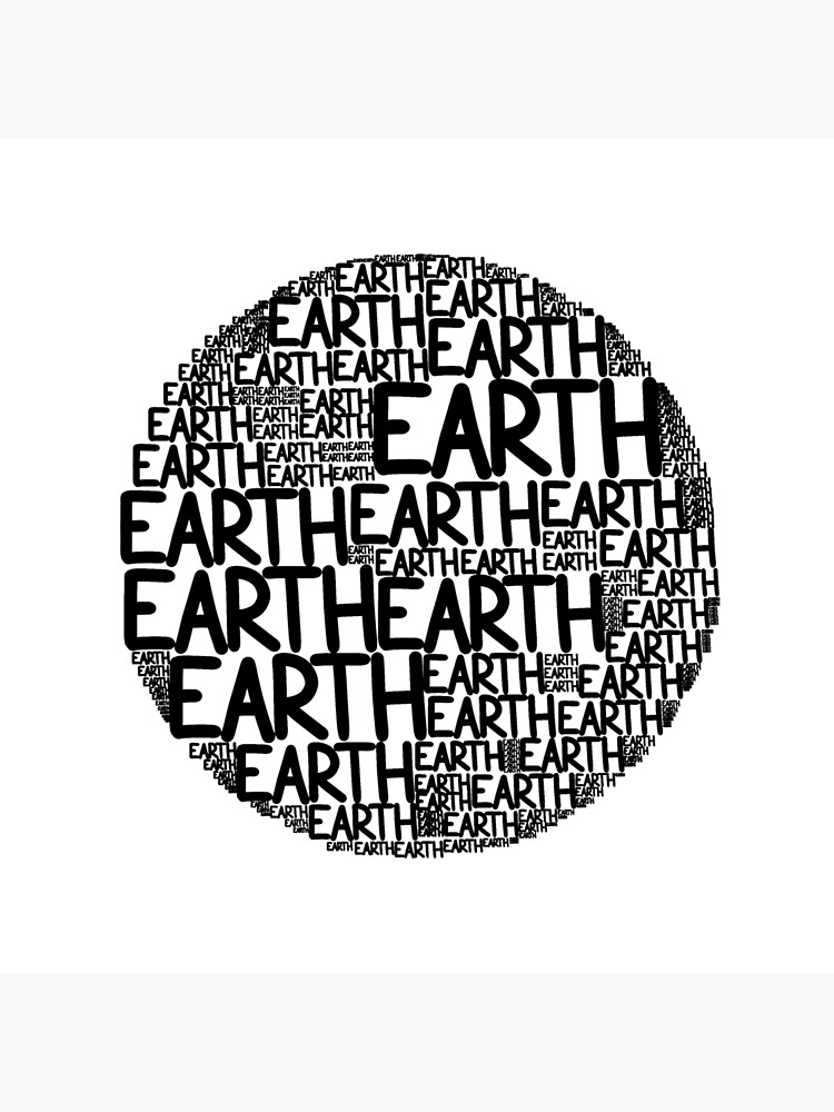 Aesthetic Planet Earth Illustration Nature Gift Idea Art Board Print For Sale By Newarts Redbubble