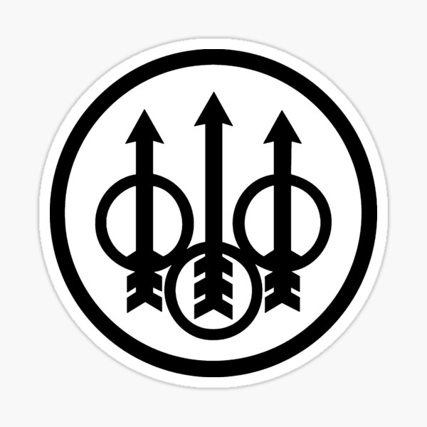 Logo Beretta Firearms Noir Sticker