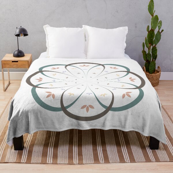 Item preview, Minimalist flower and leaf mandala designed and sold by Shawlin Islam.