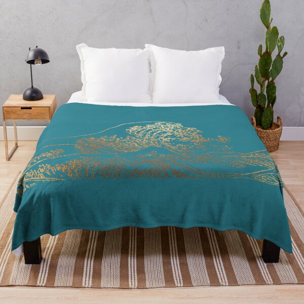 Item preview, The Great Waves,faux gold stylized from the original the Great Waves designed and sold by PixDezines.