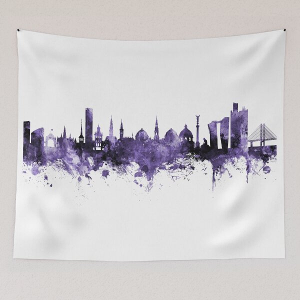 Item preview, Copenhagen Denmark Skyline designed and sold by ArtPrints.