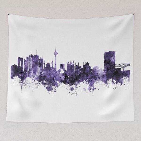Item preview, Tehran Iran Skyline designed and sold by ArtPrints.
