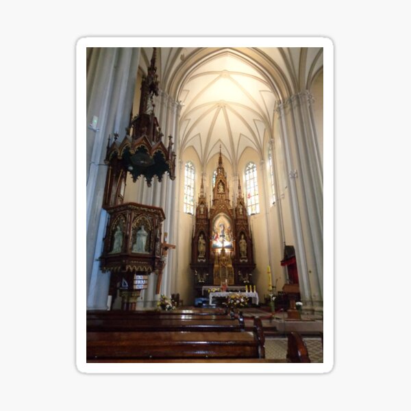 Inside the church: *The name of Mary* Novi Sad,Serbia Sticker
