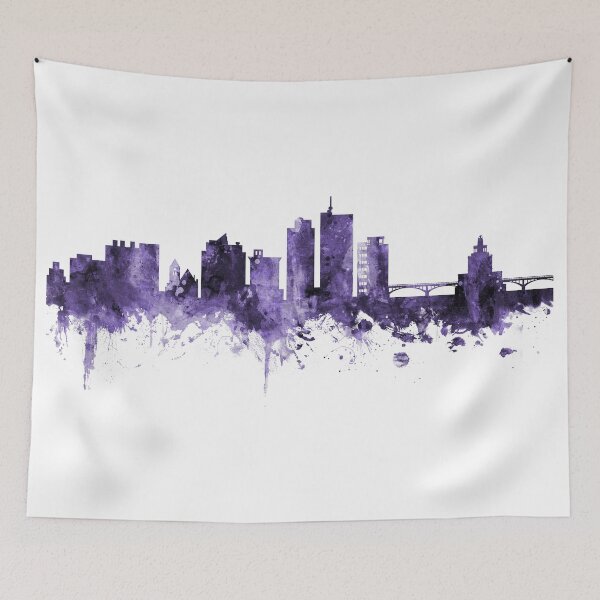 Item preview, Cedar Rapids Iowa Skyline designed and sold by ArtPrints.