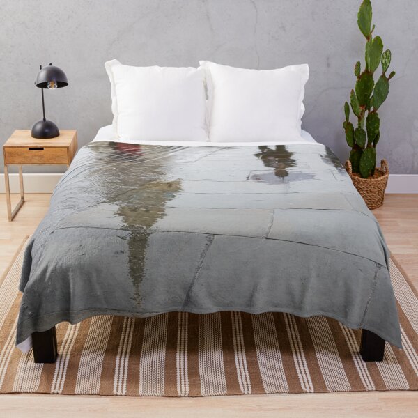 Item preview, Rainy London Reflections - Trafalgar Square and St Martin-in-the-Fields Belltower designed and sold by Georgia Mizuleva.
