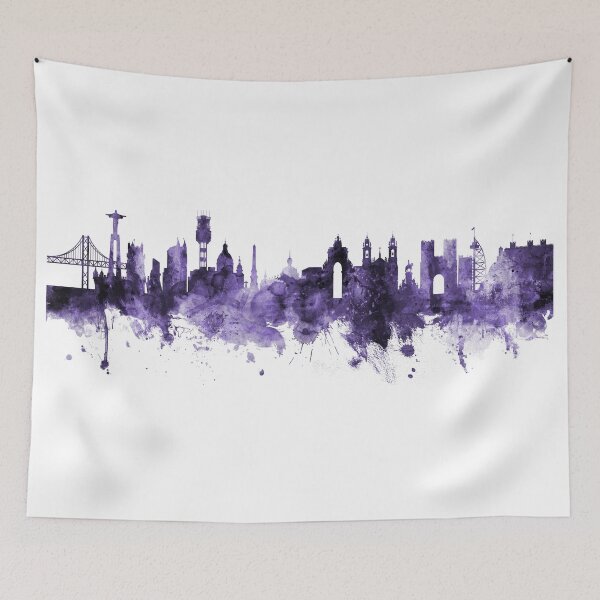 Item preview, Lisbon Portugal Skyline designed and sold by ArtPrints.
