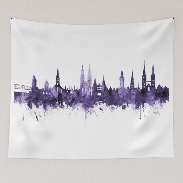 Item preview, Lubeck Germany Skyline designed and sold by ArtPrints.