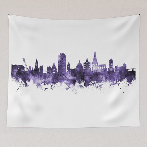 Item preview, Rostock Germany Skyline designed and sold by ArtPrints.